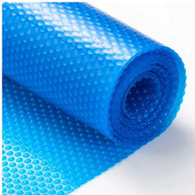 32 x 16 ft Solar Pool Cover 12 mil Rectangle Solar Blanket for Inground & Above Ground Pools (Blue)