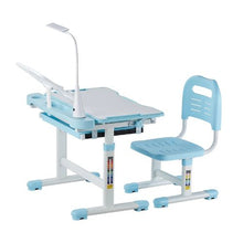 Kids Adjustable Study Desk & Chair Set with Lamp (Blue)
