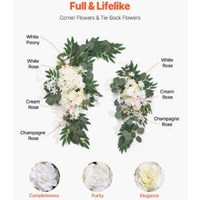 21' Ft Wedding Arch Draping Fabric Reception Backdrop Wedding Decoration Artificial Wedding Arch Flowers Kit (Pack of 3)