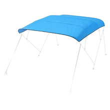 4 Bow Bimini Top Replacement Canopy – 600D Waterproof Polyester Boat Sun Shade 96 L x 97 -103  W Pacific Blue (Frame Not Included)