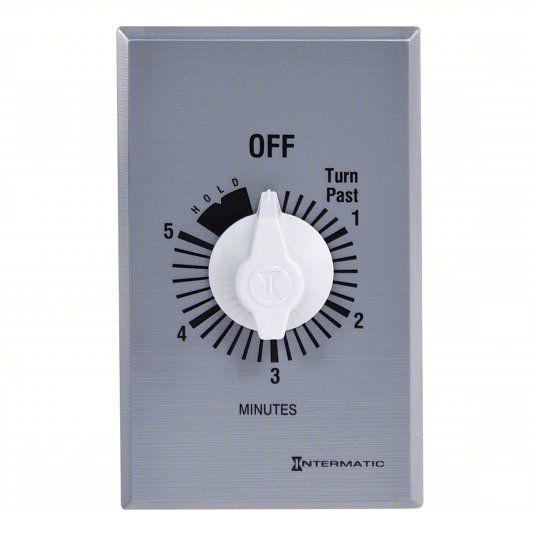 277V AC Spring Wound Countdown Timer Wall Plate Included FF5MH