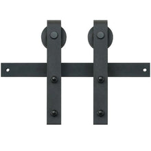 8FT Barn Door Hardware Kit with Smooth Silent Rollers