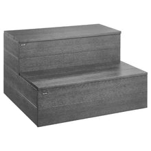 2-Step Hot Tub Steps 25" Wide 600 lb Capacity Spa Stairs for Hot Tubs Pools & RVs (Graphite Gray)