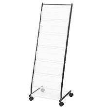 6-Tier Brochure Display Rack with Wheels Floor Stand HS-Z18