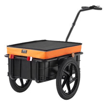 Heavy-Duty Bike Cargo Trailer – 88 lb Capacity Foldable Cart with Waterproof Cover & 16" Wheels