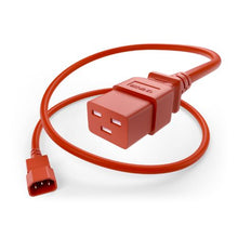 14AWG 15A C14 to C19 Heavy-Duty Power Cord Red