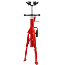 2 Ton V Head Pipe Stand Adjustable Height Pipe Jack Stands Folding for Pipe 1107A