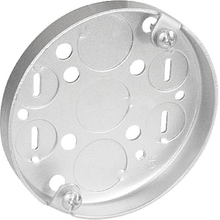 3-1/2" Round Pan Box, 3/4" Deep - Drawn W/Conduit KO's, Fixture Ears 2-3/4" O.C. 46112 (Pack of 75)