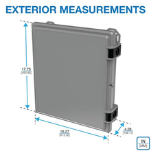 17.75" x 16.27" x 4.00" Boss Spacing Industrial Enclosure I602HL,TGBG