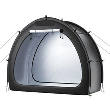 Bike Storage Tent 1–2 Bikes Waterproof Outdoor Tent Ventilated Window Fiberglass Frame