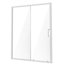 Semi-Frameless Sliding Shower Door 57.7-59 W x 70 H in 1/4 in Clear Tempered Glass NANO Stainproof Stainless Steel Chrome
