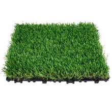 12 x 12 In Artifical Grass Tiles Interlocking Turf Deck Set for Indoor Outdoor Entryway Scraper Dog Mats