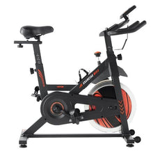 Adjustable Exercise Bike – Stationary Indoor Cycling Bike with Silent Belt Drive LCD Monitor Comfortable Seat Heavy Flywheel