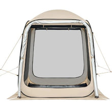 6 x 6 ft SUV Tailgate Pop-Up Screen Tent 4–6 Person Screened Canopy with Netting Sides & Carry Bag – (Beige)