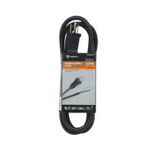 6' Ft 16/3 SJTW Black Round Indoor Replacement Power Supply Cord Power Supply Cord 9706SW8808 (Pack of 25)