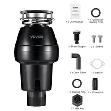 3/4HP 3260RPM Continuous Feed Garbage Disposal with Sound Reduction 3-Bolt Mount Power Cord & Splash Guard