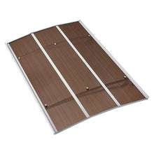 39" x 59" Door Awning Canopy with Metal Brackets Polycarbonate (Brown)