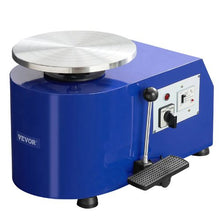 Pottery Wheel 350W 11" Clay Forming Machine 60-300 RPM Pedal Control (Blue)