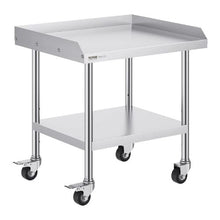 24 X 28 In  Stainless Steel Work Table with 4 Wheels  for Commercial Kitchen Restaurant SKT710-610