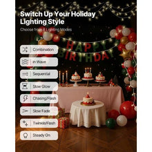 LED Christmas String Lights Waterproof for Tree Yard Patio Decoration Outdoor with 8 Modes