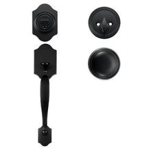 Matte Black Front Door Handle & Deadbolt Set with Interior Knob 20185-10B