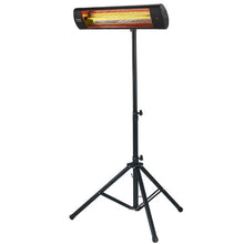 1500W Infrared Patio Heater with Remote, LED Display, 3-Speed Timer, Wall/Ceiling Mount & Stand EATB28-80-2