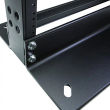 2 Post 7 Foot Aluminum Network Rack Black 34-100807-GRU1K