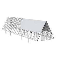 118.1 x 28 x 24.2 Chicken Tunnel Run – Portable Outdoor Coop for Chickens Ducks & Rabbits