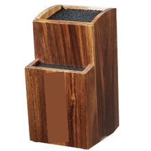 Universal Knife Holder with PP Brush Multifunctional Wooden Knife for Kitchen GM23020