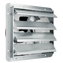 16-Inch Shutter Exhaust Fan 2000 CFM Aluminum Wall-Mount Fan with AC Motor for Greenhouses Garages & Sheds