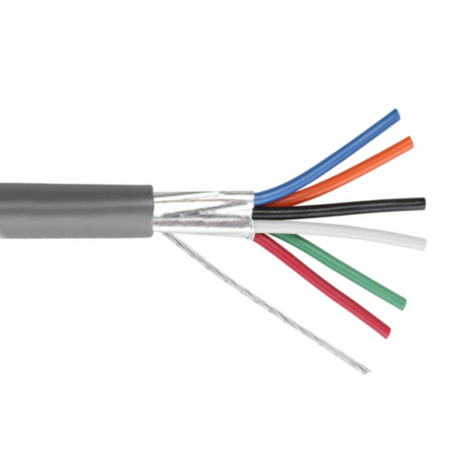 20 AWG 6 Conductor Shielded Multi Conductor Cable