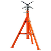 1133.9 kg V Head Pipe Stand Adjustable Height Pipe Jack Stands Folding for Pipe 1108A