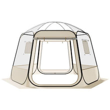 Pop-Up Bubble Tent – 11×10.2 Ft Clear Waterproof UV-Resistant Dome Tent for 8–10 Persons