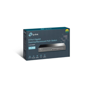 TP-Link 8-Port Gigabit Desktop/Rackmount Switch with 8-Port PoE+ TPL-TL-SG1008MP