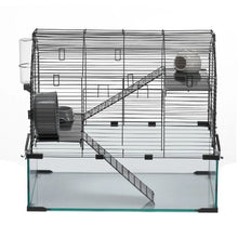 22.8"x15"x21.3" 360° Hamster Cage – Ventilated Habitat with Water Bottle