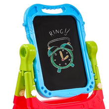 2-in-1 Kids Art Easel Double-Sided Magnetic Whiteboard Chalkboard Rotating