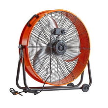 24 Inch Industrial Drum Fan - 8,600 CFM High Velocity 3-Speed Adjustable Floor Fan