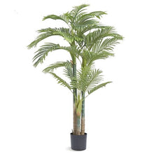 6.5 ft Artificial Gold Cane Palm Tree Low-Maintenance Plant for Home Office Warehouse Decor Indoor Outdoor
