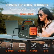 240 v2 Two Portable Power Station With 40W Solar Generator