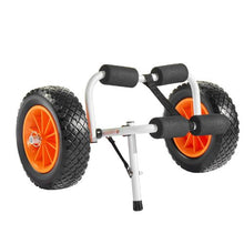 Kayak Cart 200lb Foldable Trolley with 10" Tires & Strap for Kayaks and SUPs