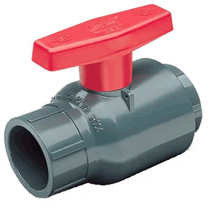 1" EPDM Seals PVC Compact Ball Valve 2622-010G (Pack of 10)