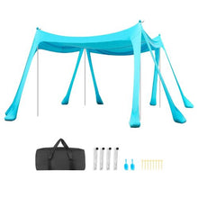 10 x 10 ft  Beach Tent Sun Shelter UPF50+ Sun Protection and Easy Pop Up Beach Canopy with Sandbags for Family Camping (Green)