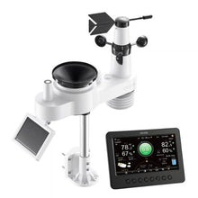 7-in-1 Wi-Fi Weather Station 7-Inch TFT Display Solar Sensor Rain Gauge Wind Speed Temperature & Humidity
