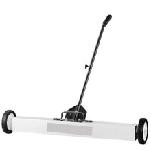 36-Inch Magnetic Sweeper with Wheels and Adjustable Handle for Workshop Garage Yard