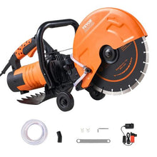 12-Inch Electric Concrete Saw 1800W 4.5-Inch Cutting Depth Wet Saw with Pump & Blade