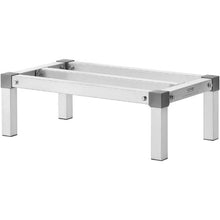 24 x 14” Aluminum Dunnage Rack, 1000 lbs Capacity, Adjustable Storage for Restaurants & Kitchens (Assembled Type)