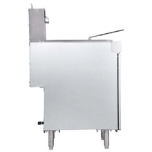 Commercial Propane Deep Fryer 90,000 BTU 40 LBS 3-Burner Dual Baskets Stainless Steel