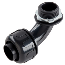 1/2" UL Rated Non-Metallic Nylon Liquid Tight Conduit 90° Elbow Fitting Black (Pack Of 10)
