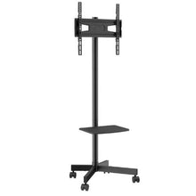 Mobile TV Stand for 23-60" TVs, Height Adjustable Portable Cart with Wheels Fits Screen Size: 58.4-152.4 cm