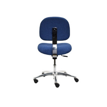 17" H - 22" H Desk Height ESD Fabric Chair No Arms AL12-FC-BLUE-413 Blue